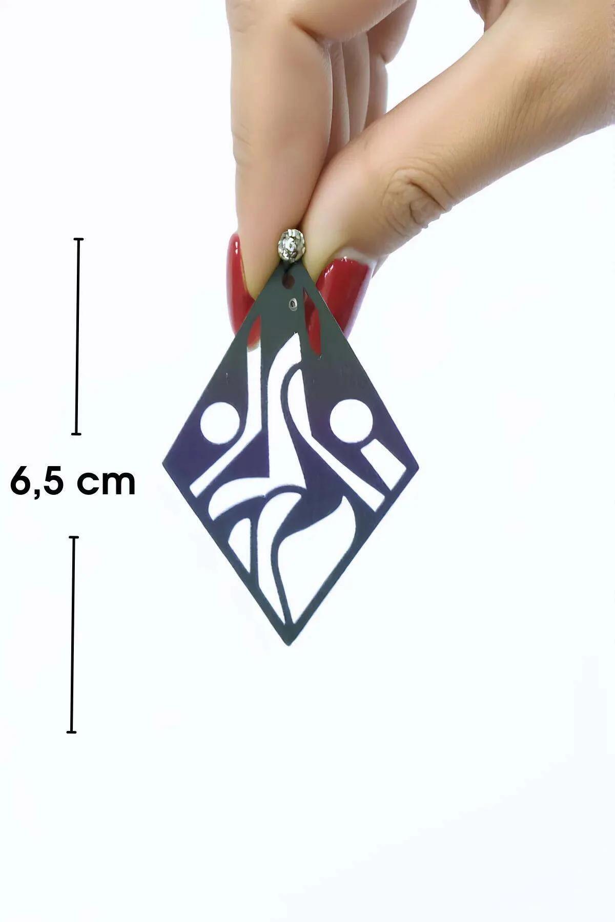 Reflective Geometric Statement Earrings