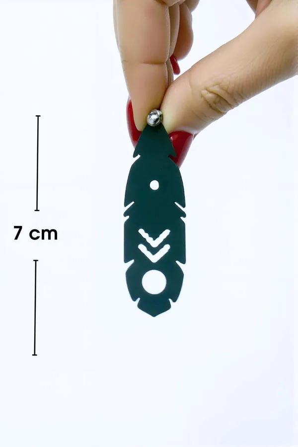 Geometric Glow-in-the-Dark Teardrop Earrings