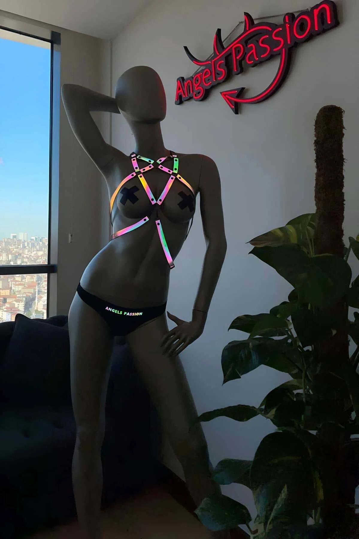 Rainbow Reflective Body Harness