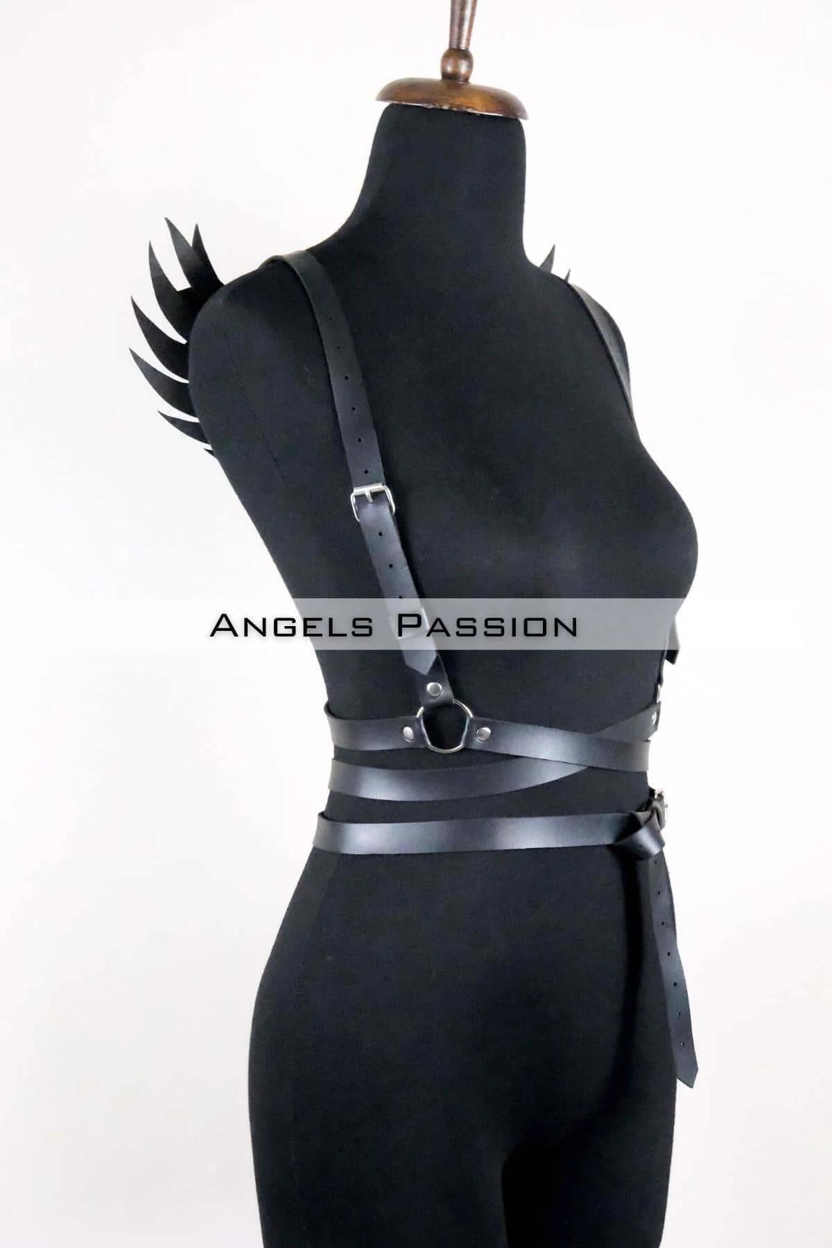 Body Harness with Detachable Angel Wings