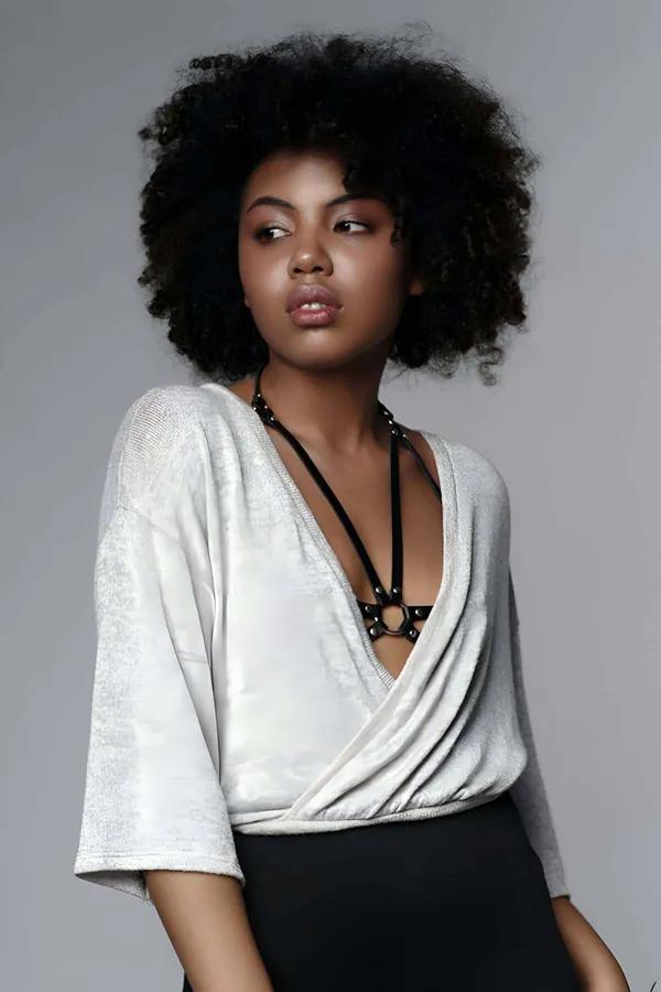 Chic Chest Harness with O-Ring Detail