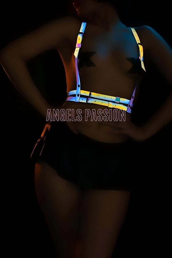 Multi-Color Reflective Body Harness with Adjustable Straps
