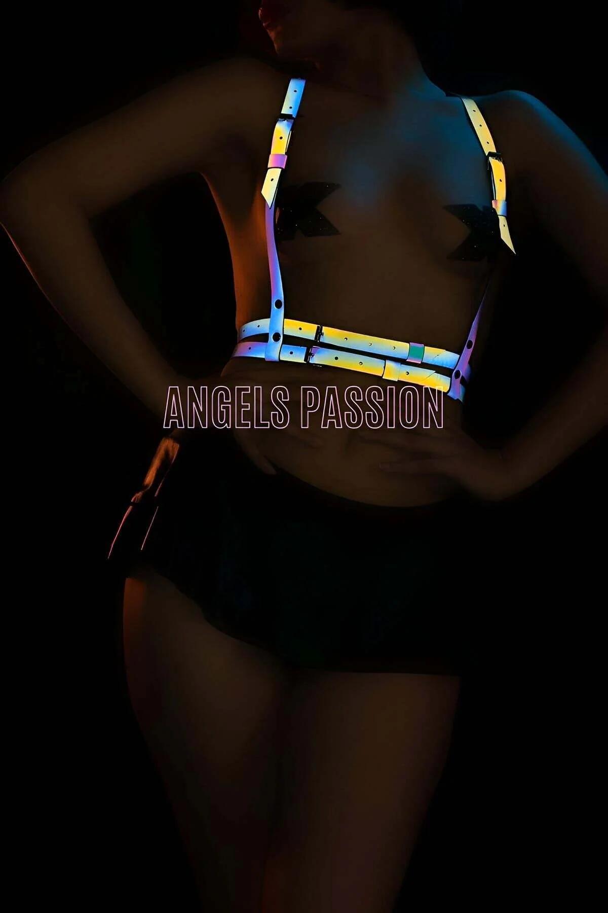Multi-Color Reflective Body Harness with Adjustable Straps
