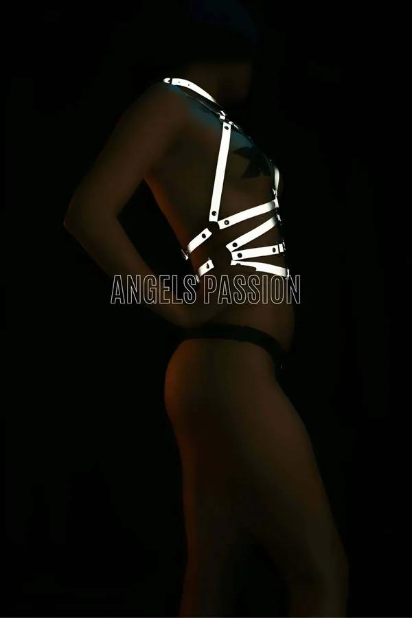 Reflective Full Body Harness with Matching Thong