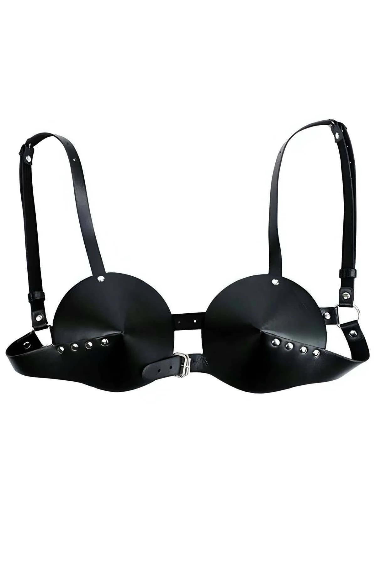 Underbust Harness Bra with Buckle Detail