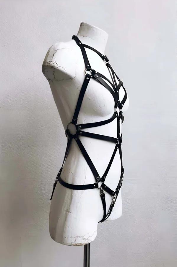 Full Body Caged Harness with Multiple O-Rings
