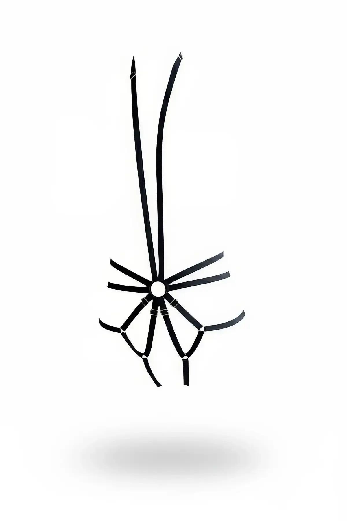 Black O-Ring Body Harness with Strappy Design