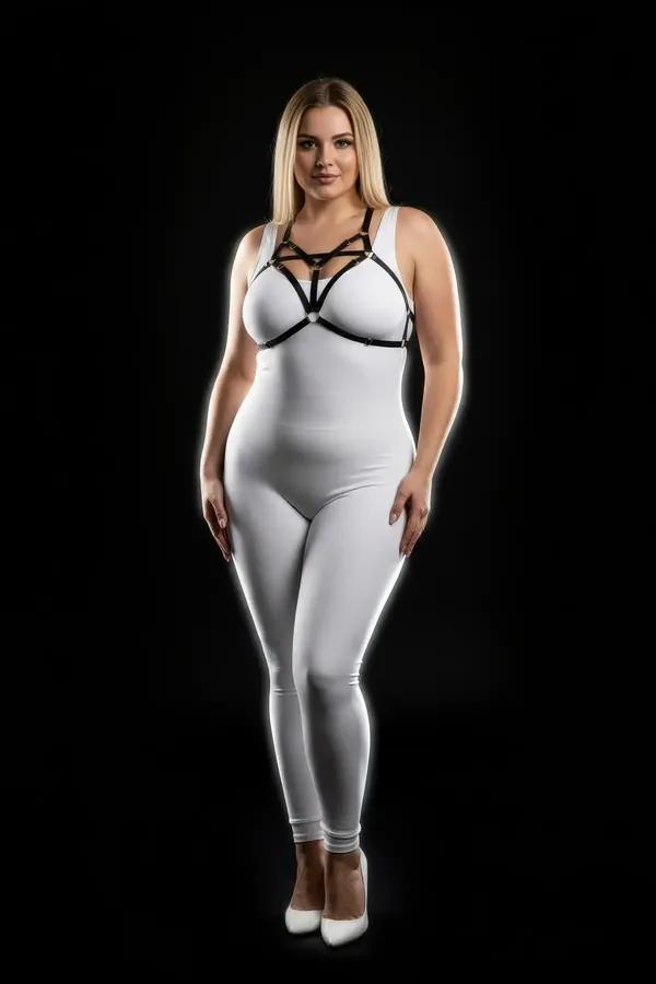 Strappy Chest Harness with O-Ring Detail