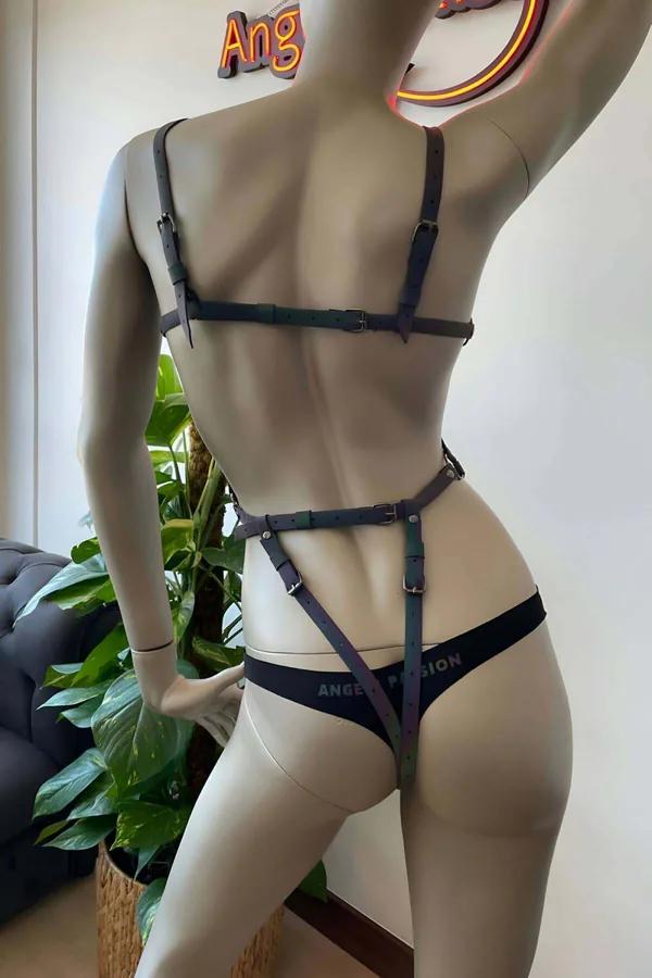 Reflective Body Harness with O-Ring Accents