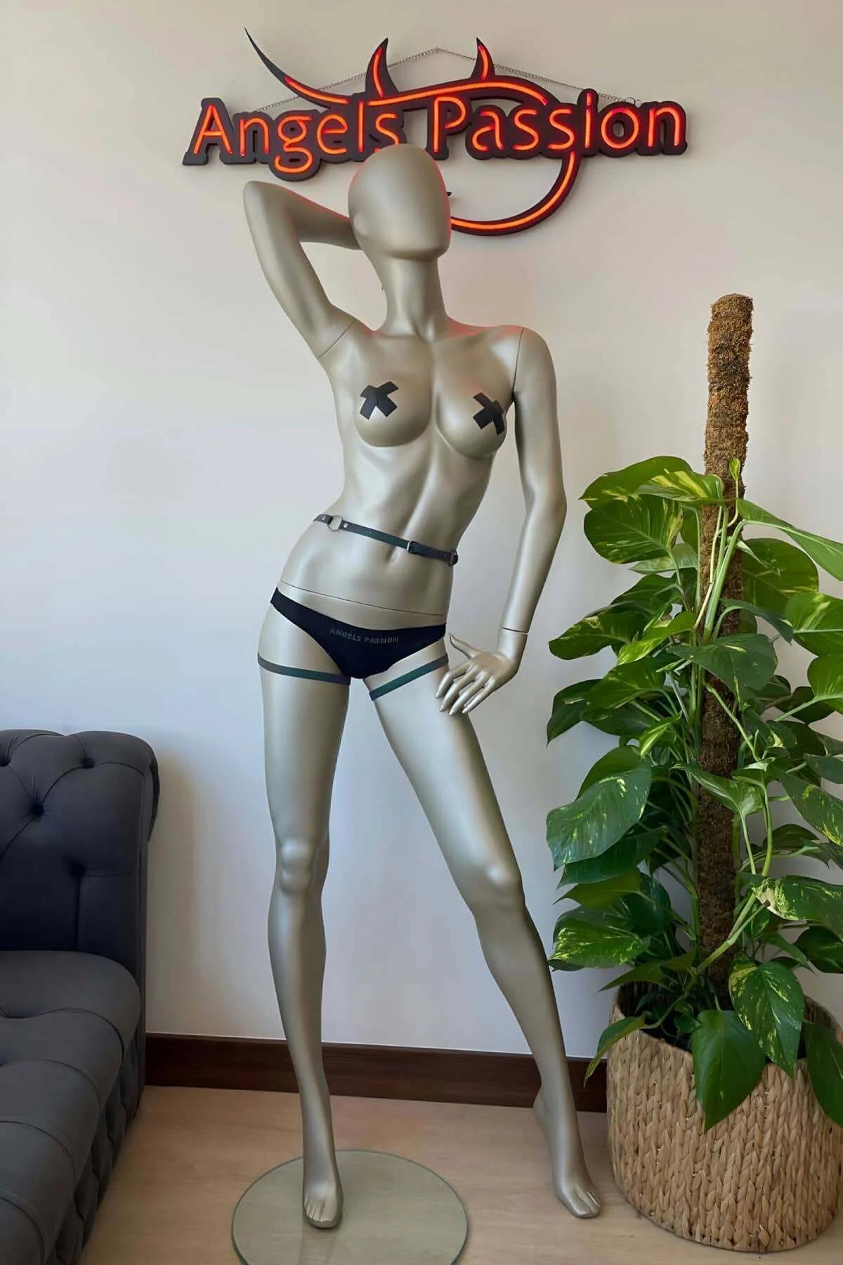Iridescent Reflective Body Harness with Adjustable Thigh Straps