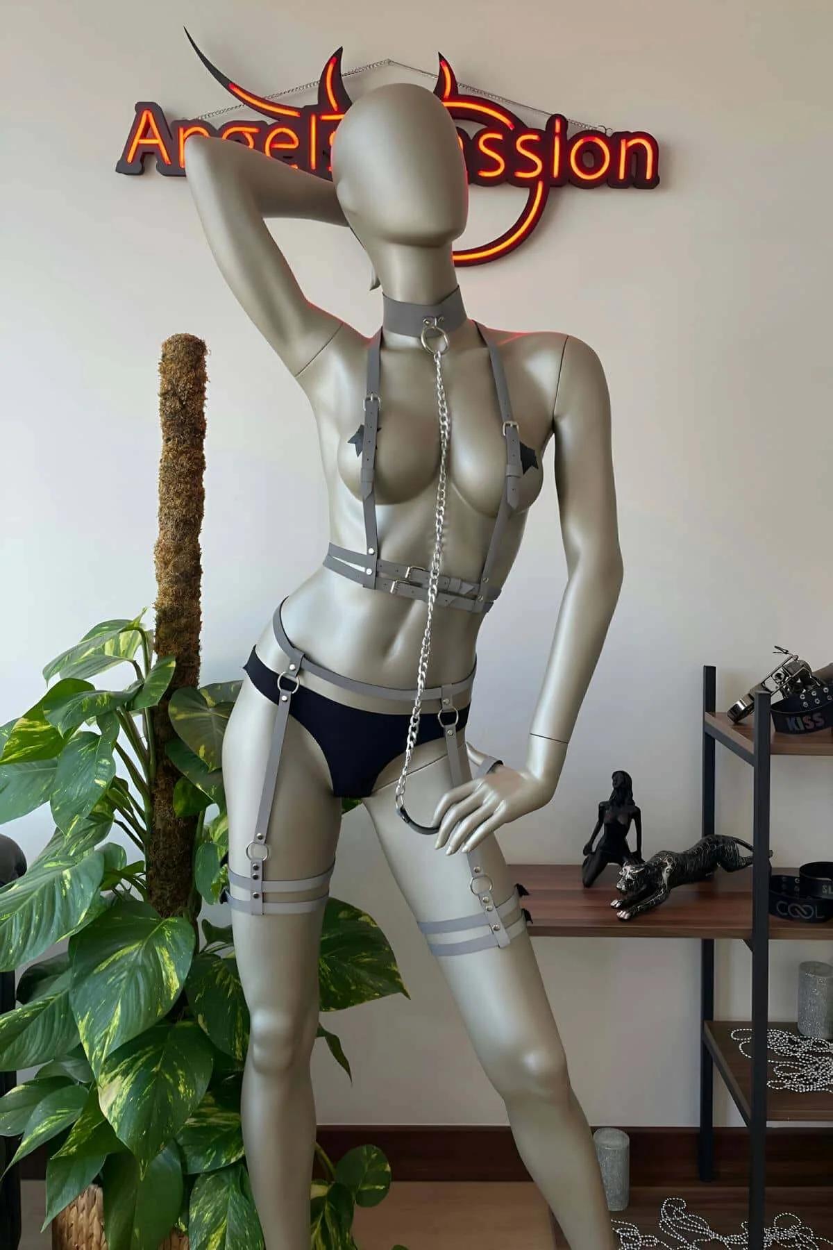 Reflective Body Harness & Garter Set