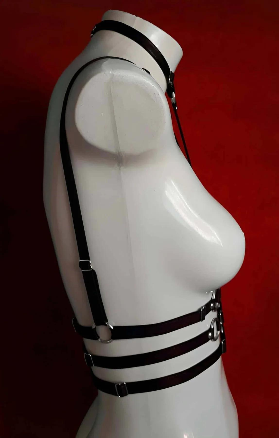 Strappy Full Body Harness with Star Accents