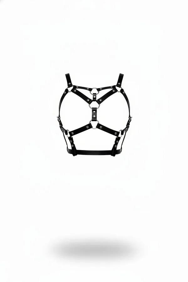 Caged Chest Harness with Multiple O-Rings