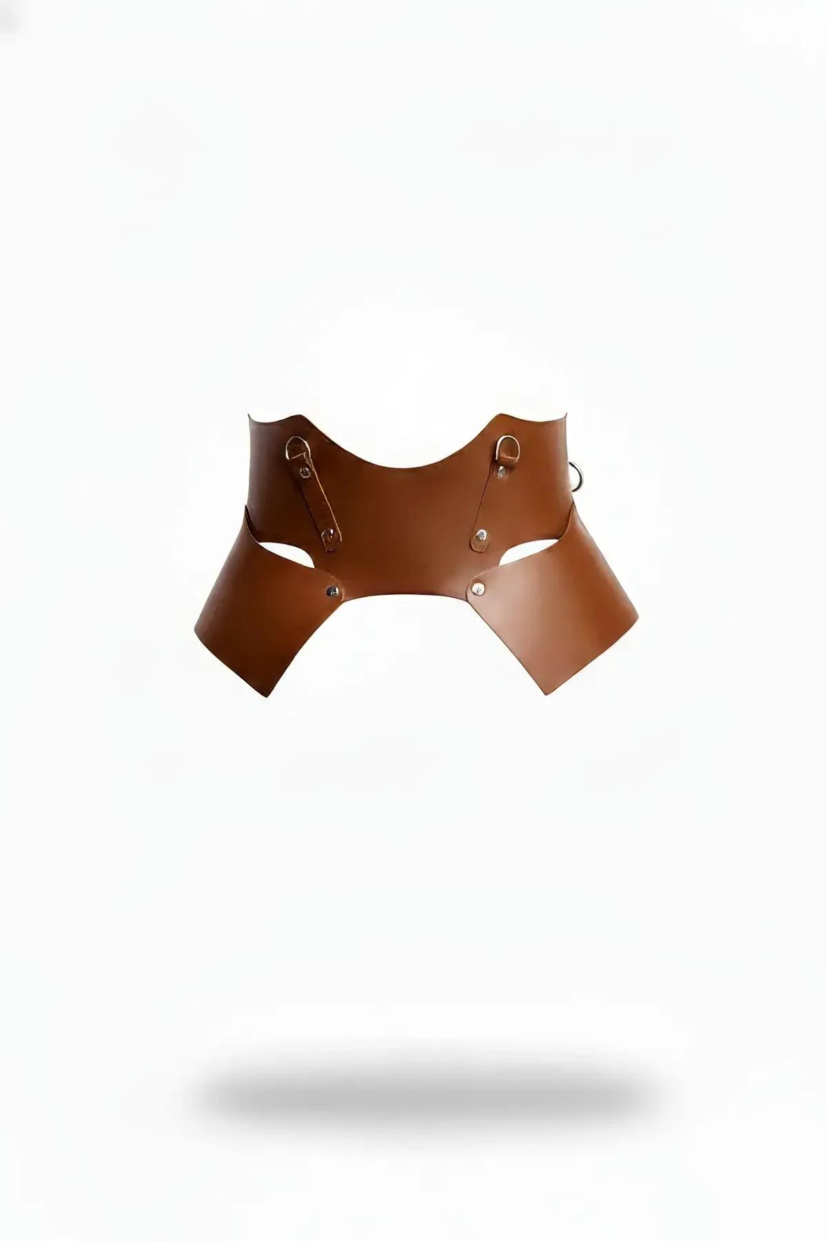 Structured Faux Leather Underbust Waist Cinch Harness
