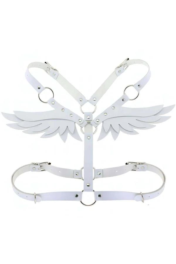 Angel Wing Faux Leather Body Harness