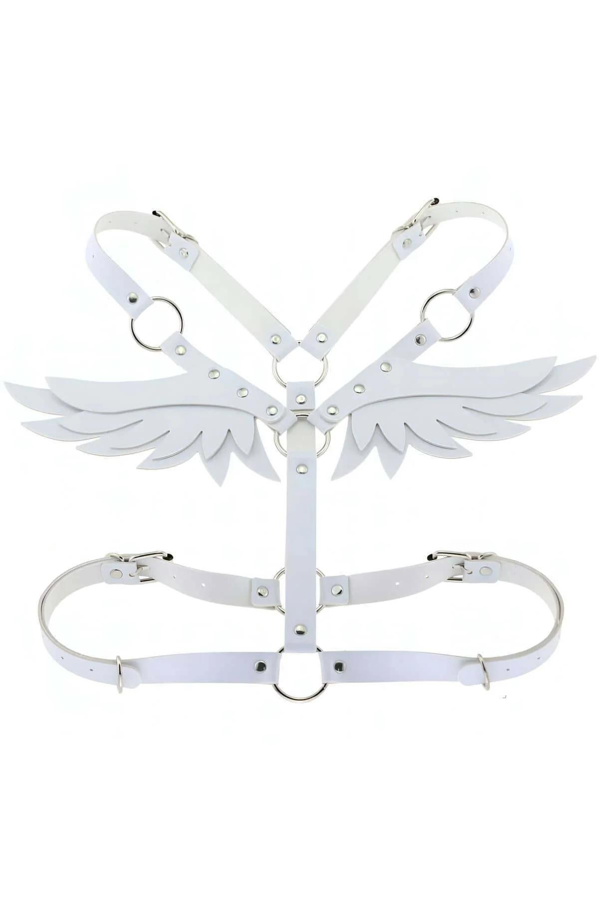 Angel Wing Faux Leather Body Harness