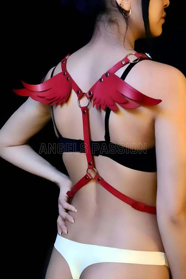 Angel Wing Body Harness with O-Ring Accents