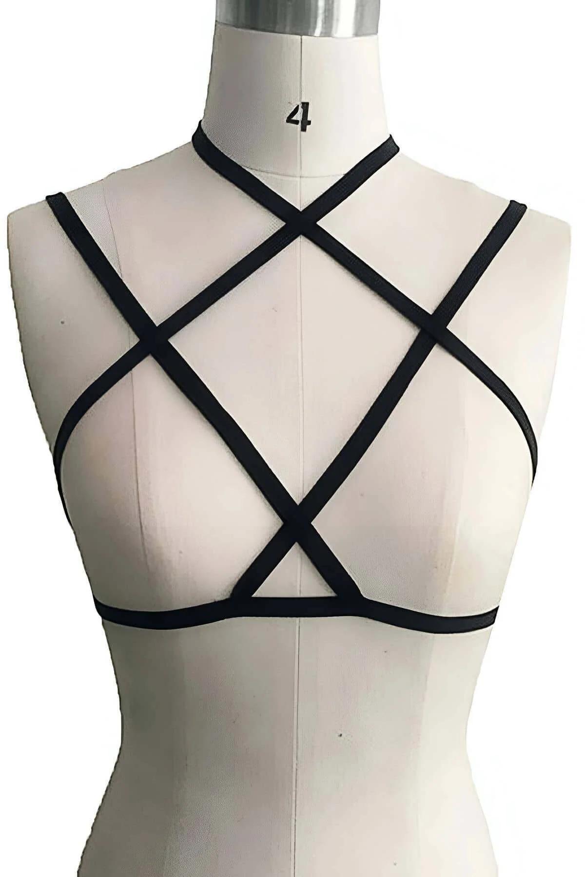Strappy Cage Halter Body Harness