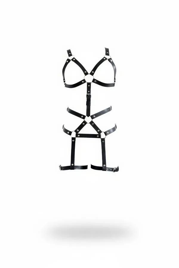 Full Body Harness with Multi-Ring Garter Straps