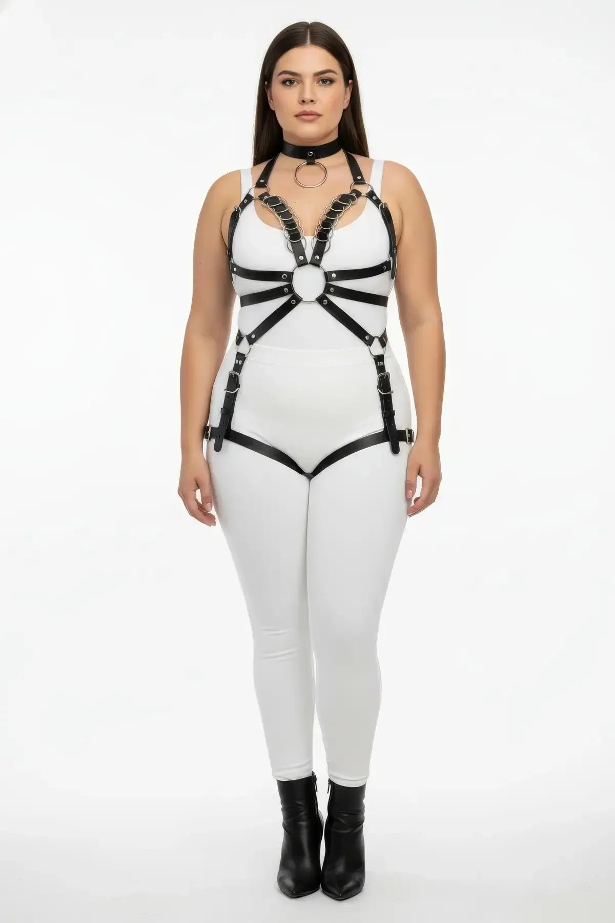Full Body Harness with O-Ring and Choker