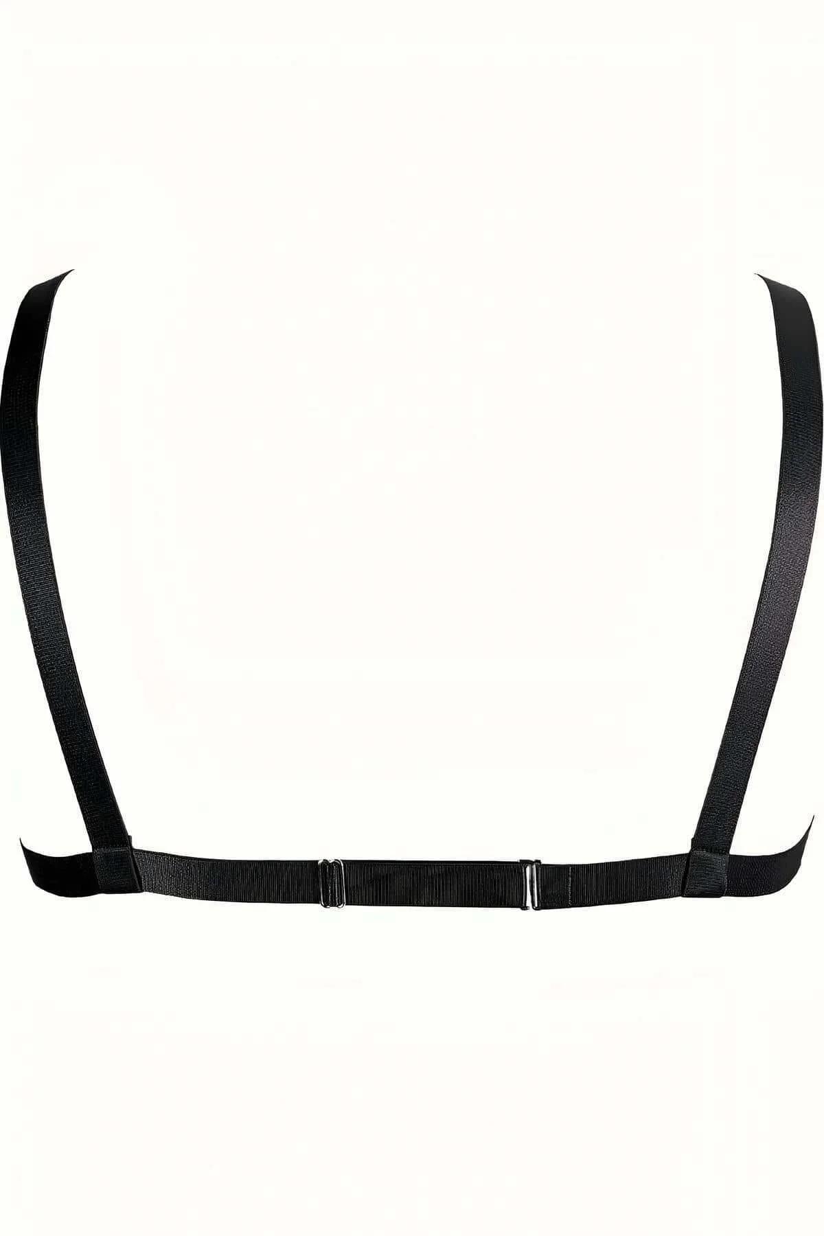 Full Body Harness with Detachable Chain Accents