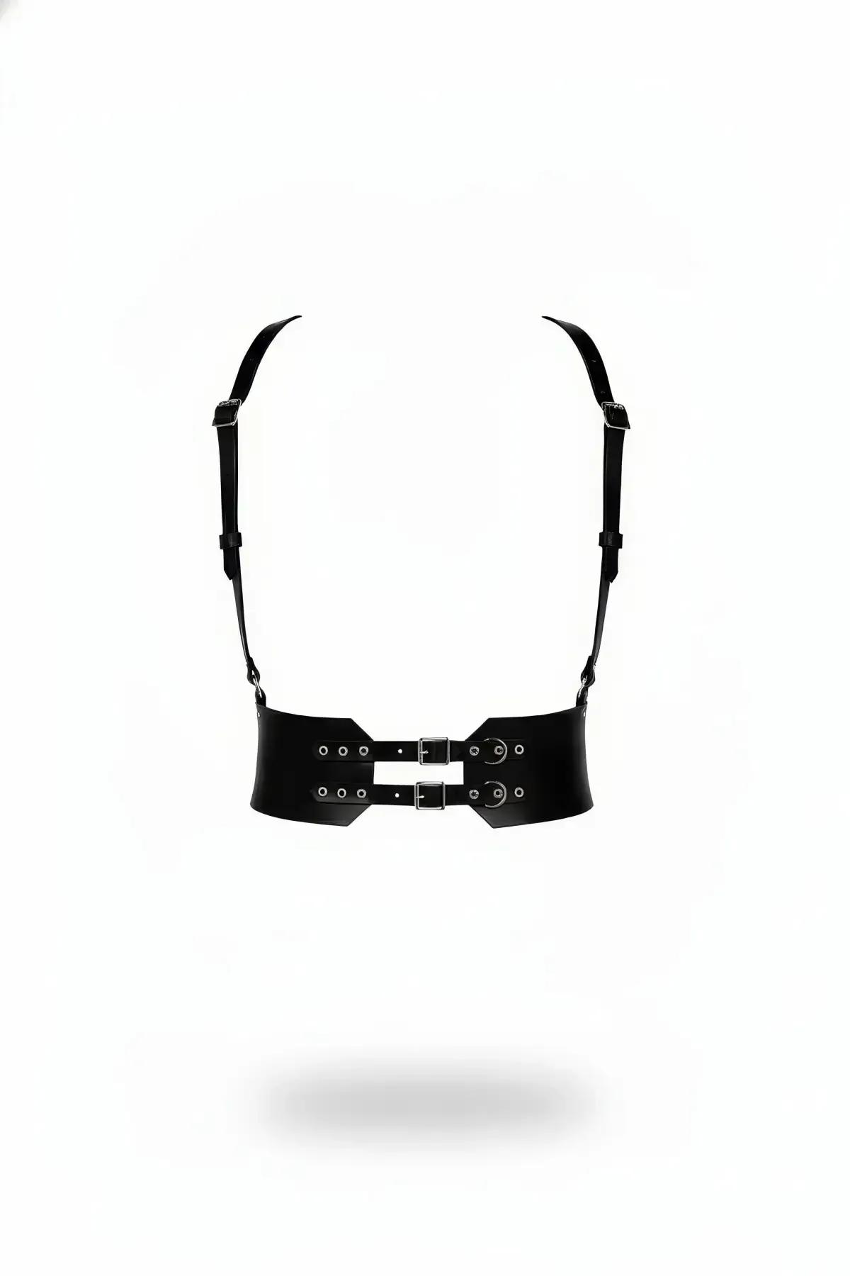 Double Buckle Waist Harness with Adjustable Shoulder Straps