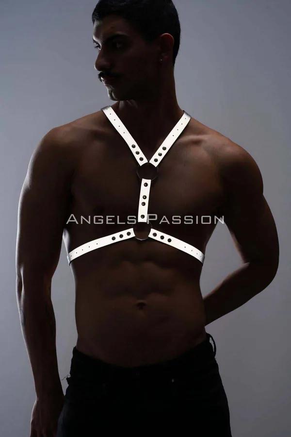 Reflective Chest Harness with O-Ring Accents