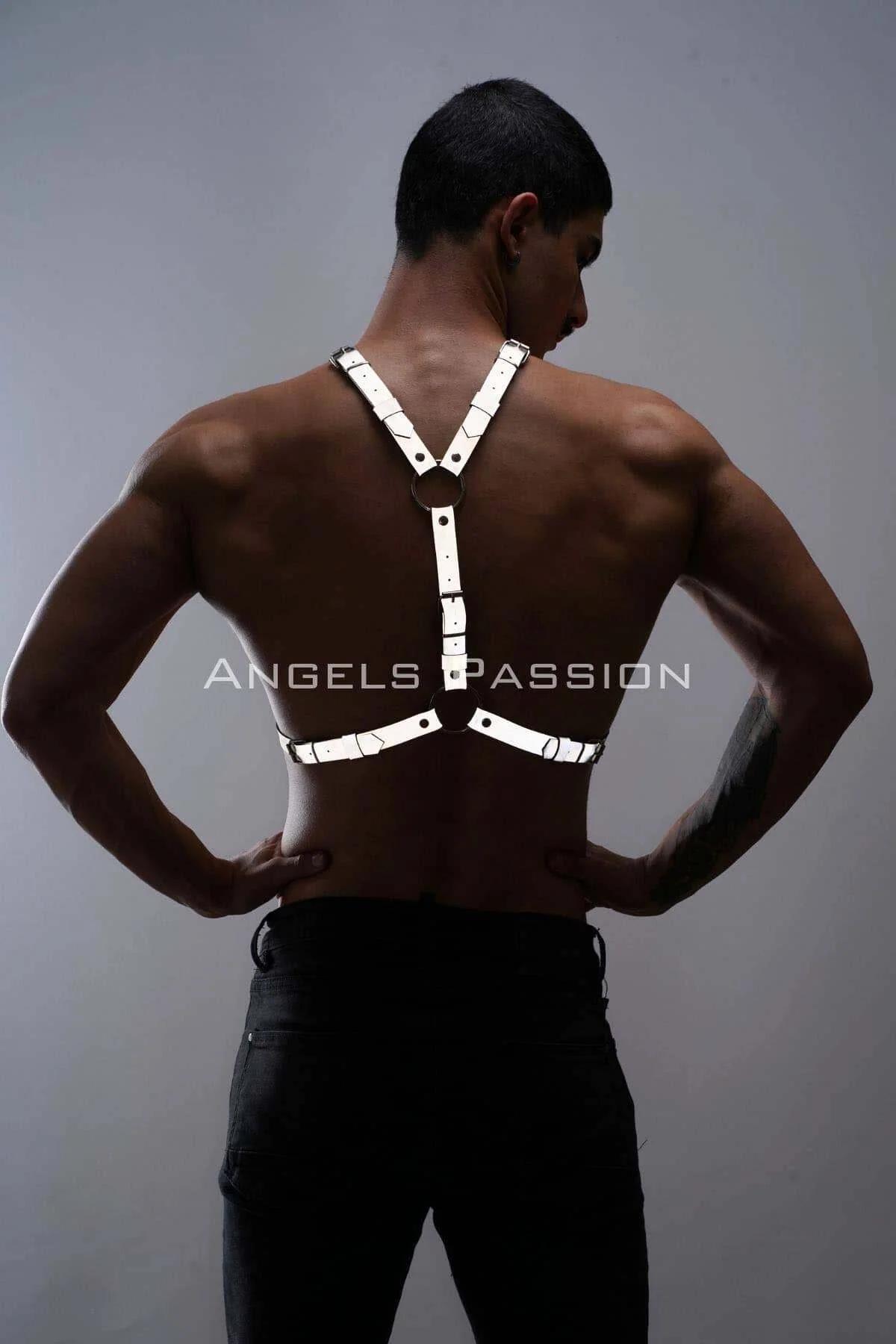 Reflective Chest Harness with O-Ring Accents