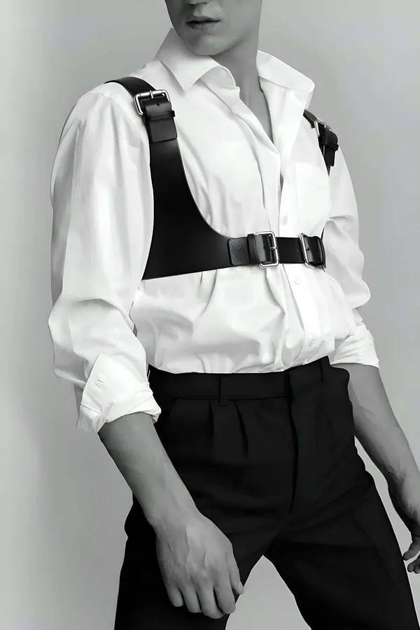 Shoulder Buckle Chest Harness Vest