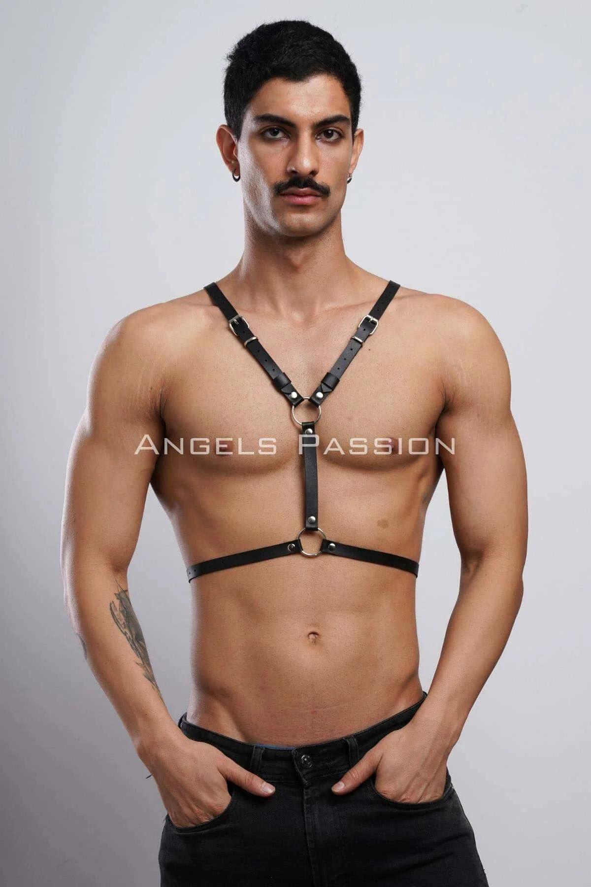 Bat Wing Body Harness with O-Ring Accents