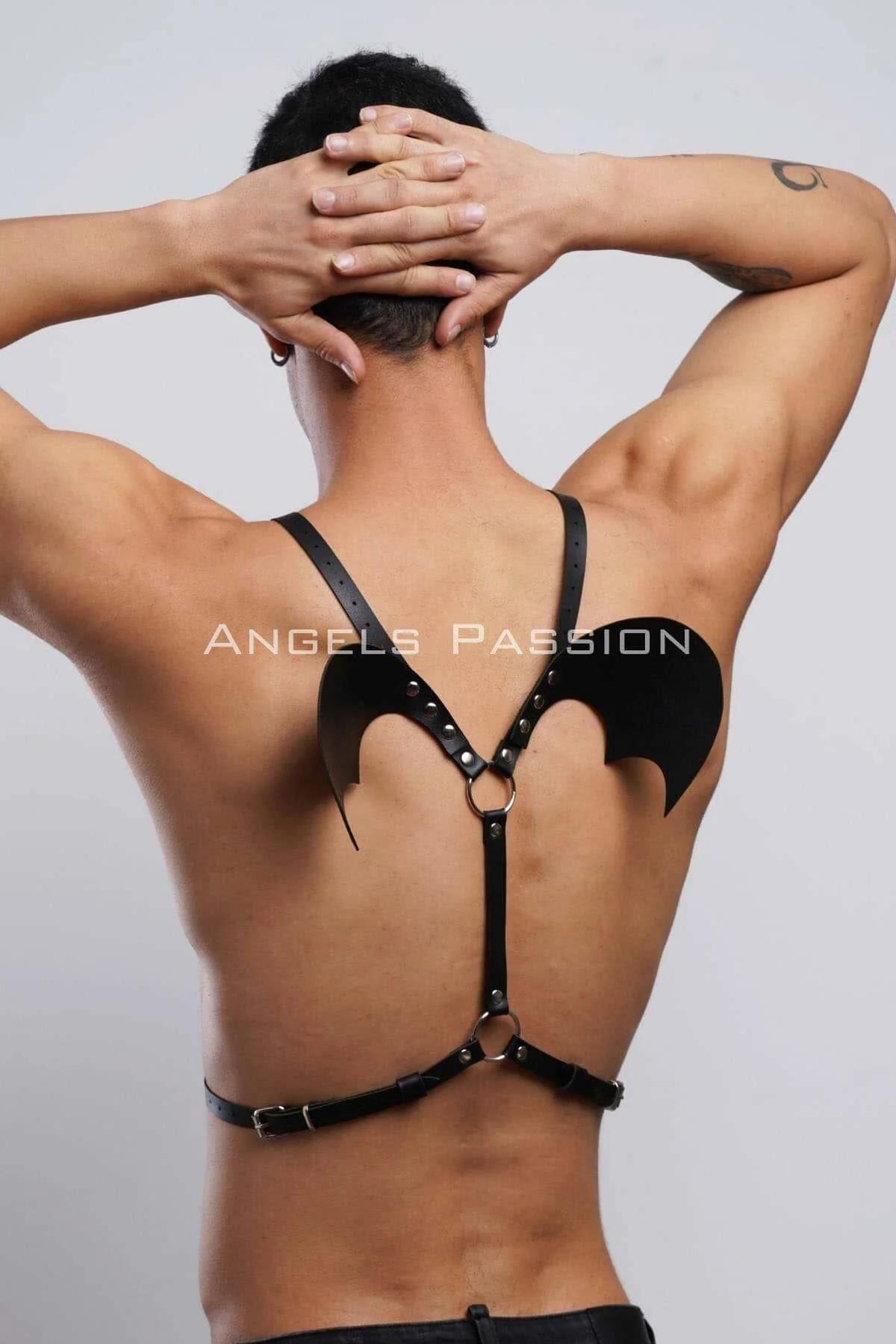 Bat Wing Body Harness with O-Ring Accents