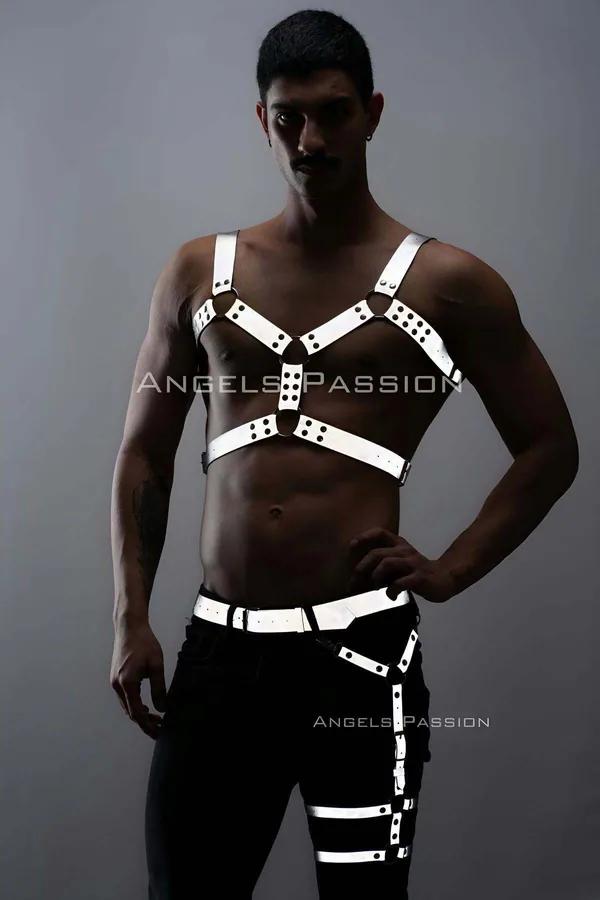 Reflective Chest & Leg Harness Set