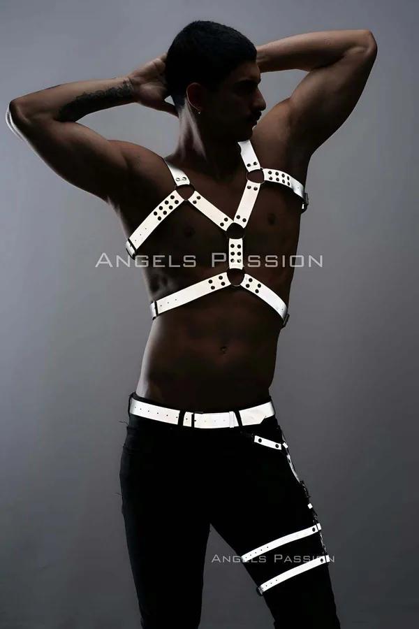 Reflective Chest & Leg Harness Set