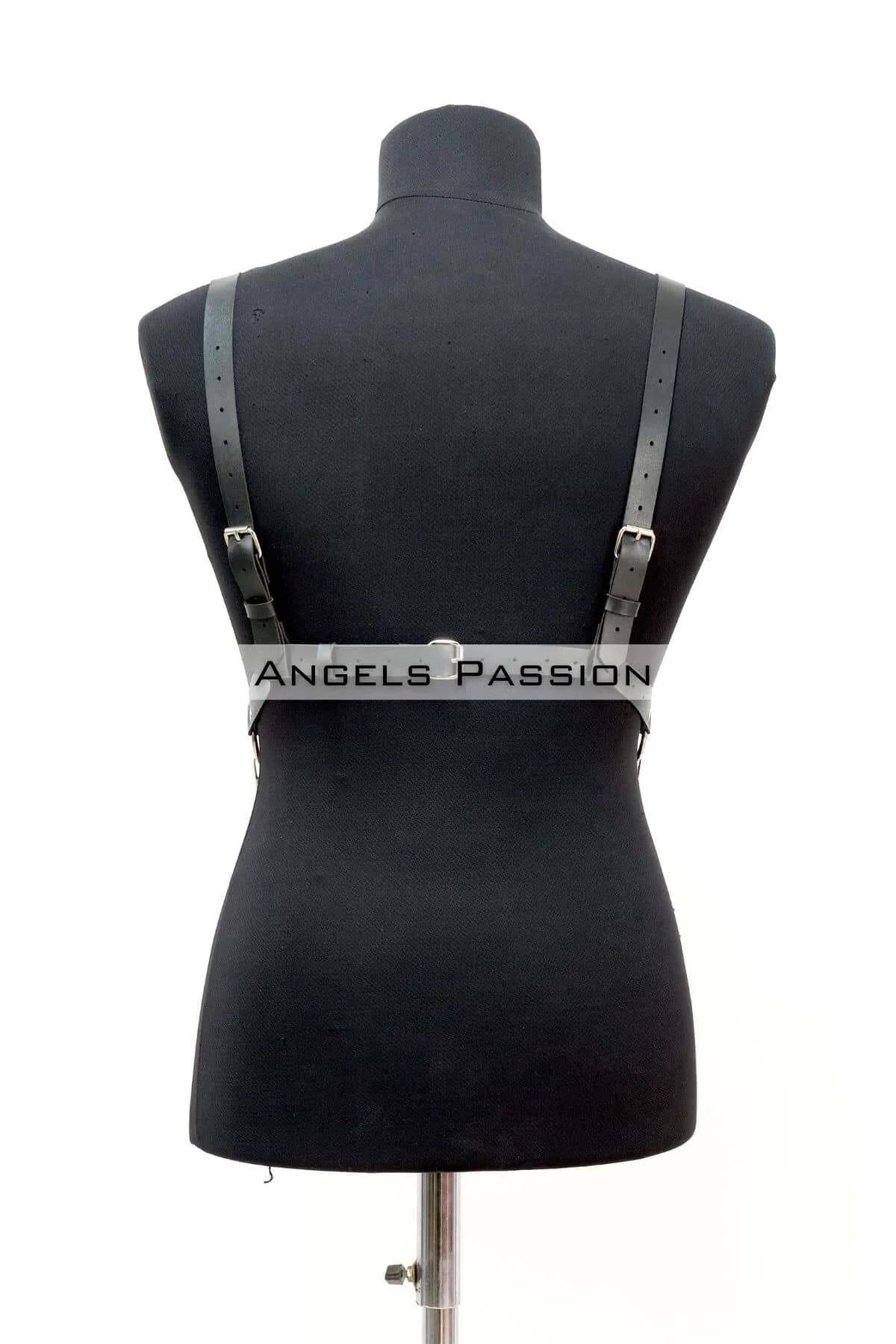 Pentagram Body Harness with Chain Detail