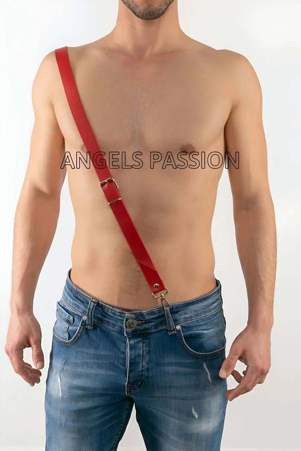 Adjustable Faux Leather Chest Strap Harness