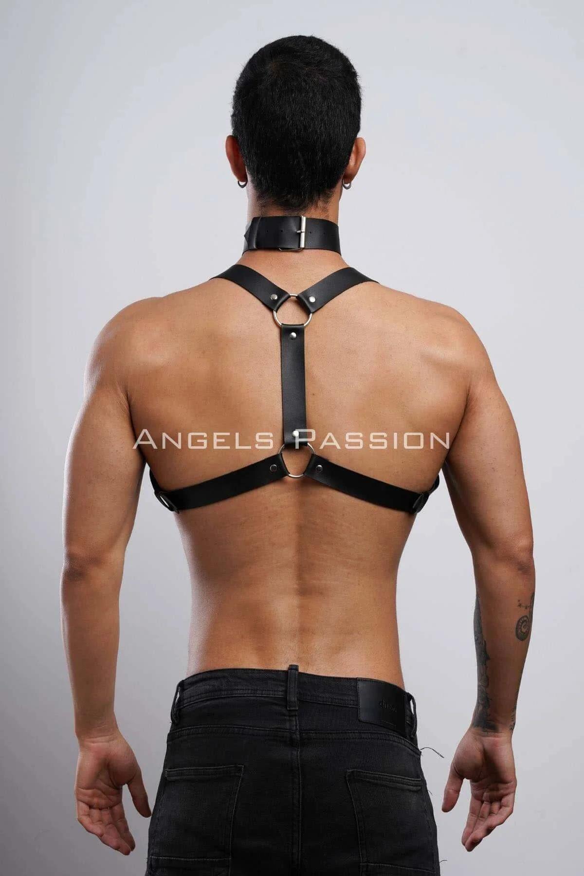 Choker & Chest Harness with O-Ring Detail