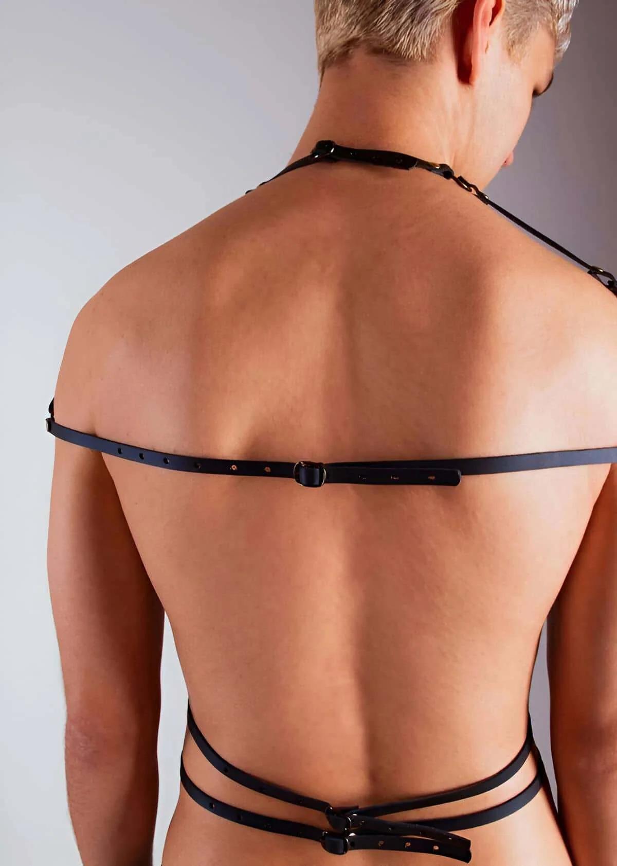 Full Body Chest Harness with Brass O-Rings